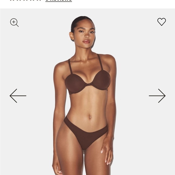 Women's Skims Cocoa Racerback Bra 34D - Picture 2 of 5